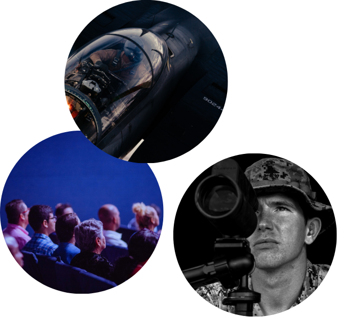 Decorative image of people | Visionaries from all walks of life.