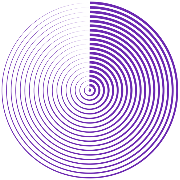 Decorative image of a purple circle | DoDXTech
